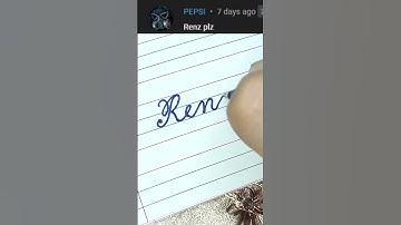 Renz - Beautiful name in Cursive writing | Cursive writing for beginners | #shorts
