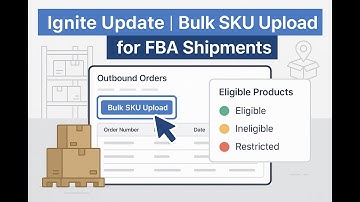 Bulk SKU Processing + Eligibility Check in FBA Shipment Creation on Ignite