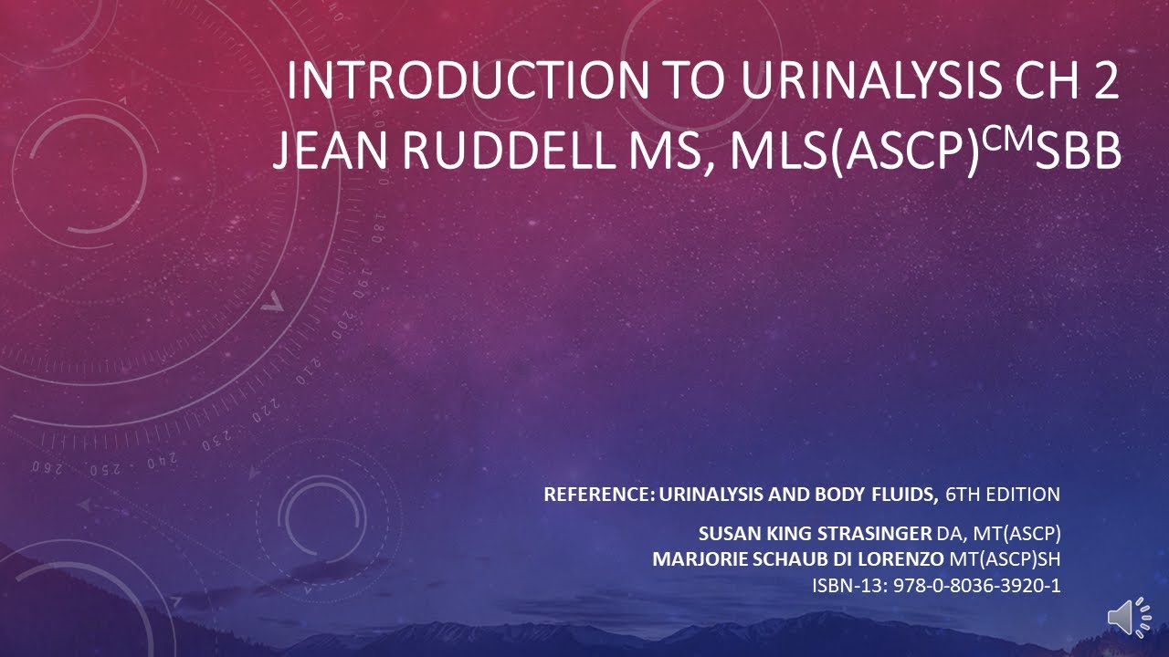 Presentation 1 Chapter 2 Introduction to urinalysis recording YouTube