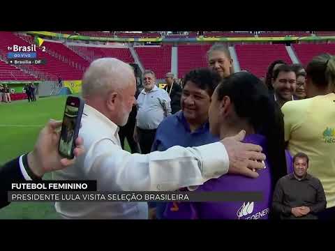 Brazilian president Lula visits Brazil women's squad ahead of the upcoming World Cup