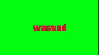 GTA 5 Wasted + sound effect (green screen) + FREE DOWNLOAD Resimi
