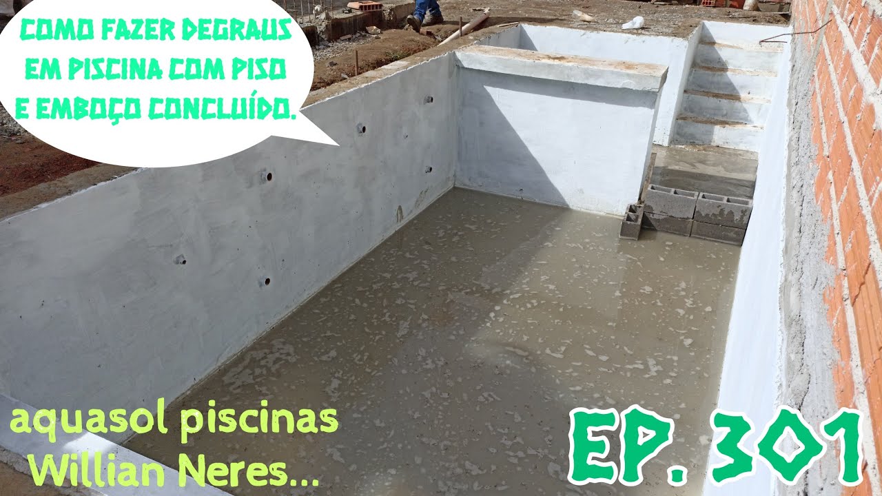 #228 - MONTAGEM DE DEGRAUS , contrapiso e emboço pronto - YouTube
