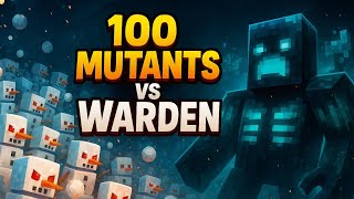 "100 MUTANT SNOWMEN vs THE WARDEN – WHO WILL SURVIVE?! (Minecraft Battle)"#Shorts 