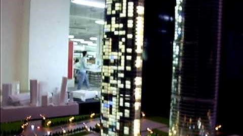 RJ Models - Architectural Model - Dynamic Tower Lighting Effect