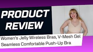 Celebrity Women's Jelly Wireless Bras, V-Mesh Gel Seamless Comfortable Push-Up Bra REVIEW! Net Worth