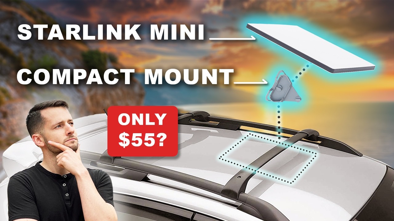 Starlink Mini Roof Rack Mount *OFFICIAL* at HIGHWAY SPEED - YouTube