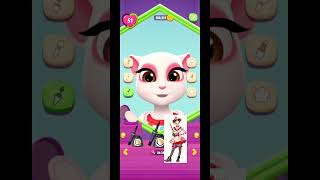 a creepy clown makeover on my talking Angela 2's nightmare screenshot 4