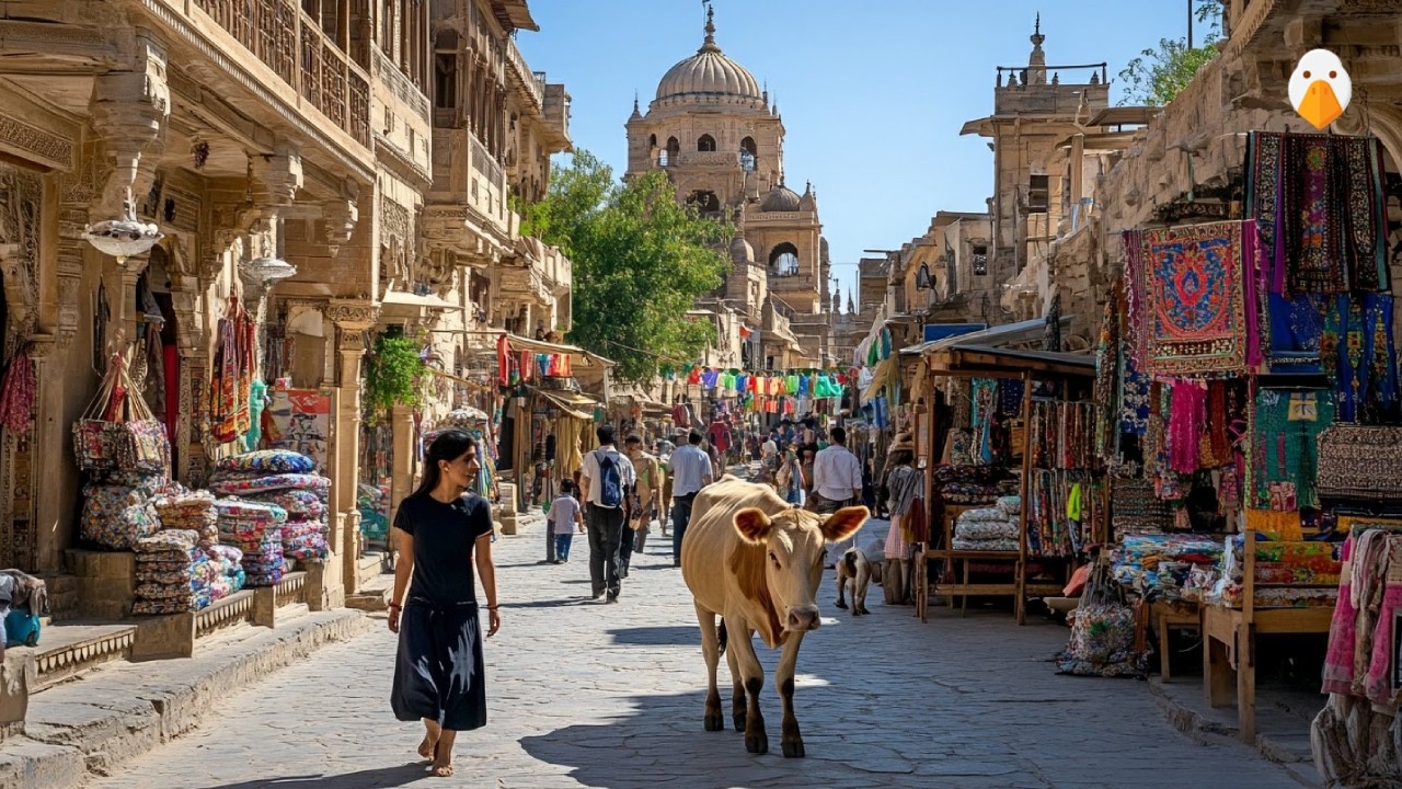 Джайсалмер, Индия🇮🇳 Самый большой золотой замок в мире (4K HDR)
