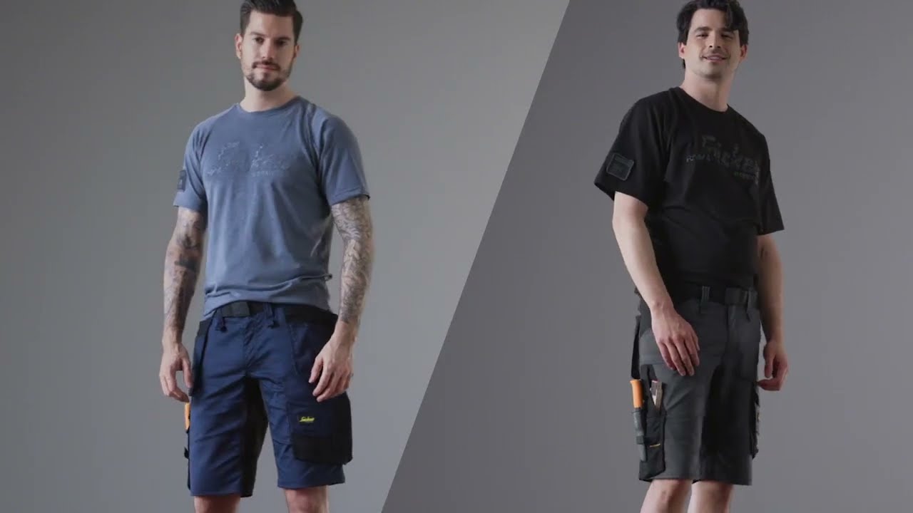Snickers Workwear 6143 AllroundWork, Stretch Shorts + 6141 AllroundWork, Shorts Holster Pockets