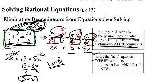 20-1 Chpt 6 L7 Solving Rational Equations