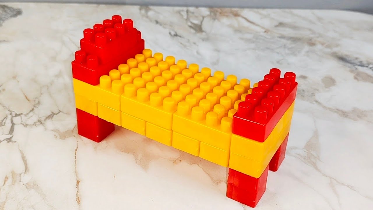 Satisfying Diy Building Blocks Bed 🛏️| Lego Bed | ASMR Building Blocks ...