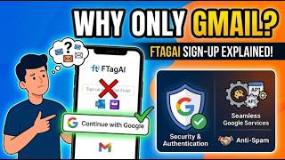 Why can I only sign up for FTagAI with gmail?