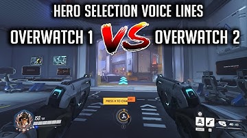 Overwatch 1 vs Overwatch 2 Hero Selection Voice Lines