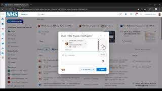 How to Share file from NHSmail (NHS.net Connect) OneDrive Profile