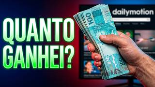 Quanto Ganhei no Dailymotion com Mil Visualizações 💰