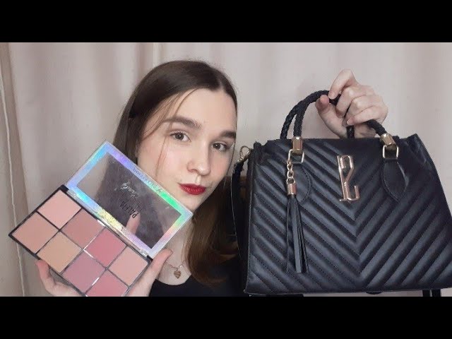 ASMR AMIGA TE MAQUIANDO COM AS MAQUIAGENS DE SUA BOLSA