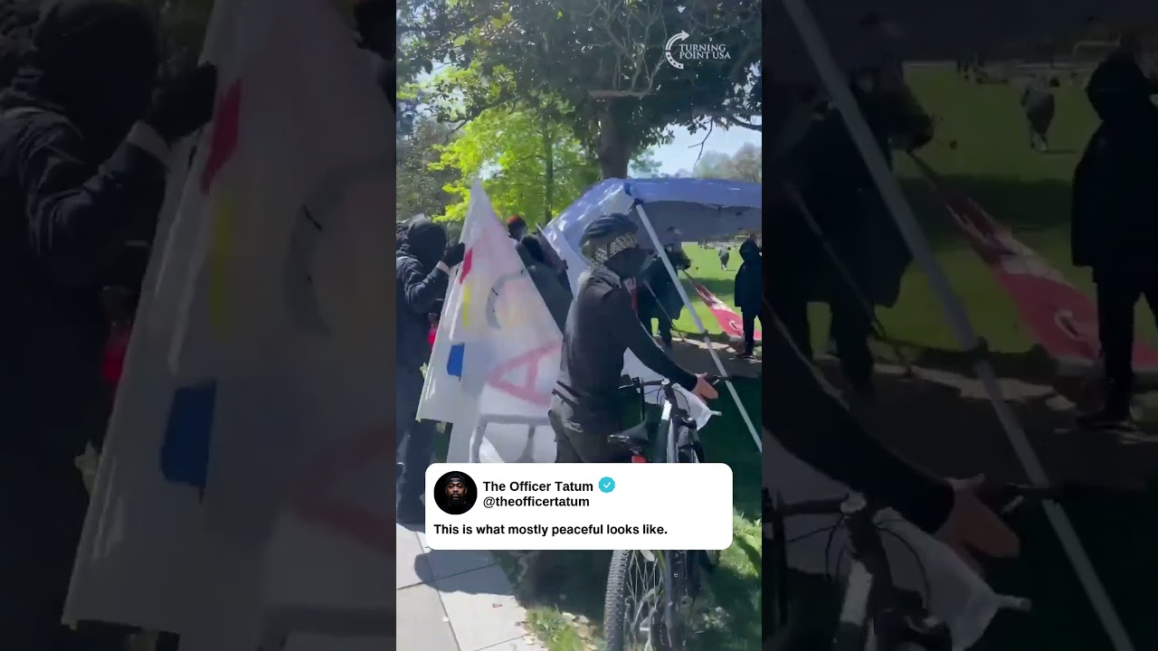 LEFTIST ATTACK our TPUSA Booth at UC DAVIS
