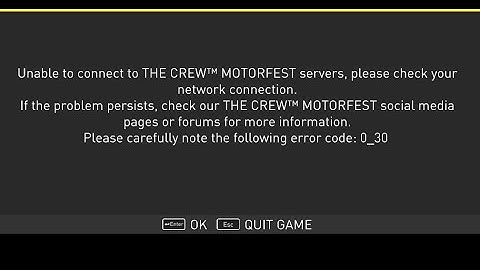 Fix unable to connect to The Crew Motorfest servers Error code: 0_30