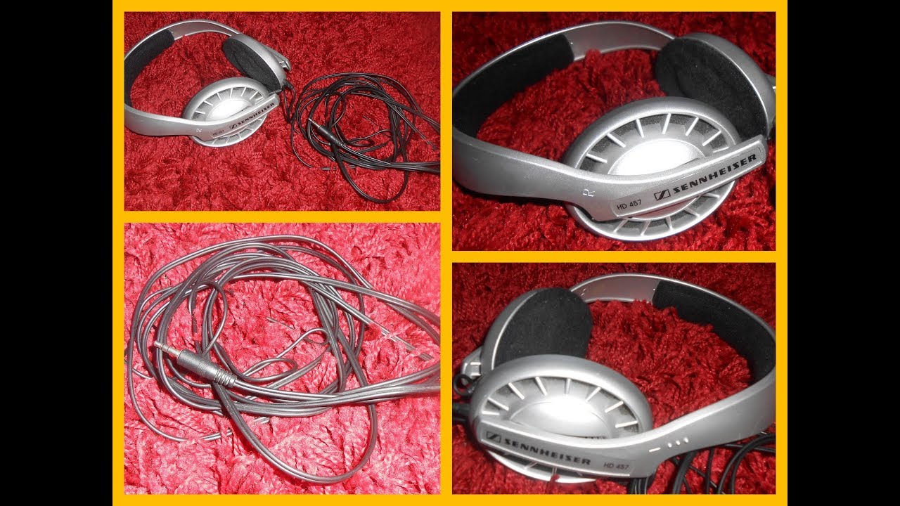 Sennheiser HD 457 有線ヘッドホン Sennheiser HD 457 Headphones Silver - YouTube