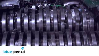 Blue-Pencil Hard Drive Shredding / Destruction