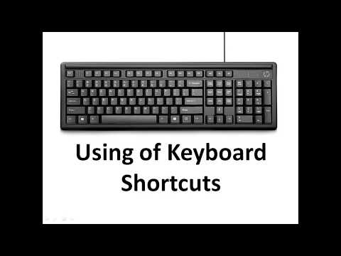 KEYBOARD SHORTCUTS USING (CTRL)  KEYBOARD SERIES (PART- A-M)
