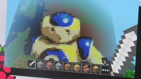 Micro:bit Triggered Minecraft Selfie featuring Steve