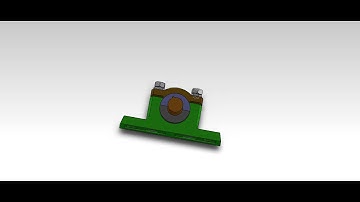 Plummer block simulation and model using Solid Works