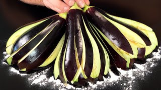 Brilliant eggplant trick! Delicious dinner in 10 minutes.