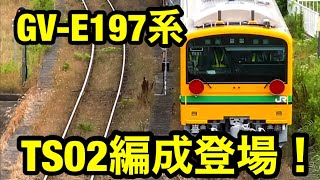 GV-E197系(TS02編成)、新津まで追ってみた