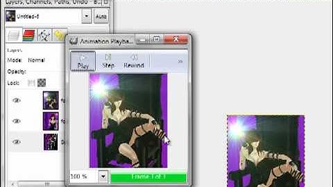 How to make a slide show profile picture for IMVU using Gimp