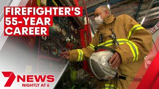 The 75-year-old Melbourne firefighter retiring after 55 years | 7NEWS