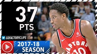 DeMar DeRozan Full Highlights vs Jazz (2017.11.03) - 37 Pts, NASTY!