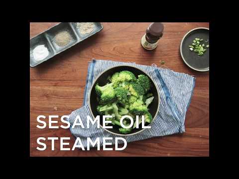 How to make Steamed Broccoli with Sesame Oil | 참기름 브로콜리 나물