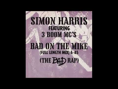 SIMON HARRIS FEATURING 3 BOOM MC'S - BAD ON THE MIKE (SAMPLE BREAKDOWN) - SIDE B - B-2 - 1987