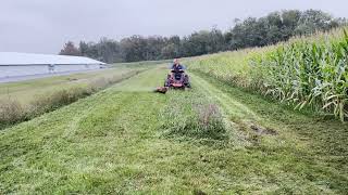 Bad Boy ZT Elite vs Drainage Basin Tall Wet Grass