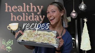 HEALTHY HOLIDAY RECIPES | VLOGMAS #4 | protein puppy chow recipe