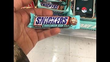 Walmart New Snickers Bar Cinnamon Bun taste testing