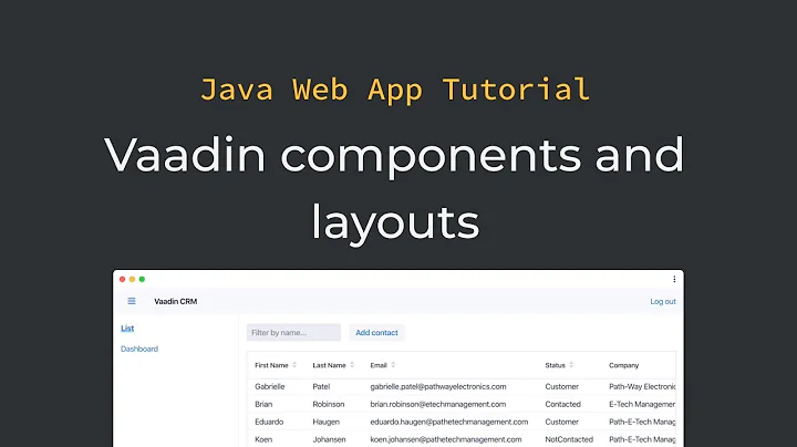 Java tutorial: The basics of component-based web UIs  (part 4)