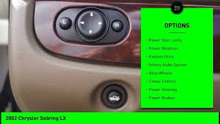 2002 Chrysler Sebring LX Used 176971