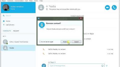 how to delete a contact from skype windows 7 and windows 8