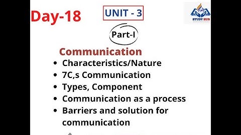 B.Ed 1st sem/Education Technology/ Day-18/Part-1/unit-3/Communication
