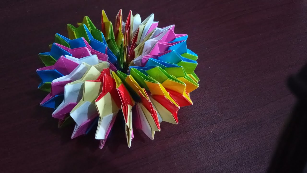 Origami MAGIC STAR  kaleidoskope kerajinan  dari  kertas 