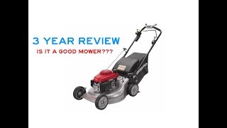 3 YEAR REVIEW!!! | Honda HRR216VYA Lawn Mower