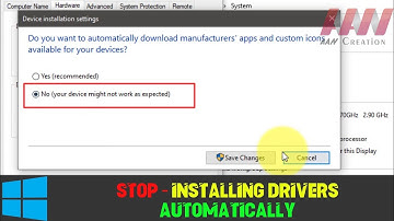 How to Stop Windows 10 From Installing Drivers Automatically
