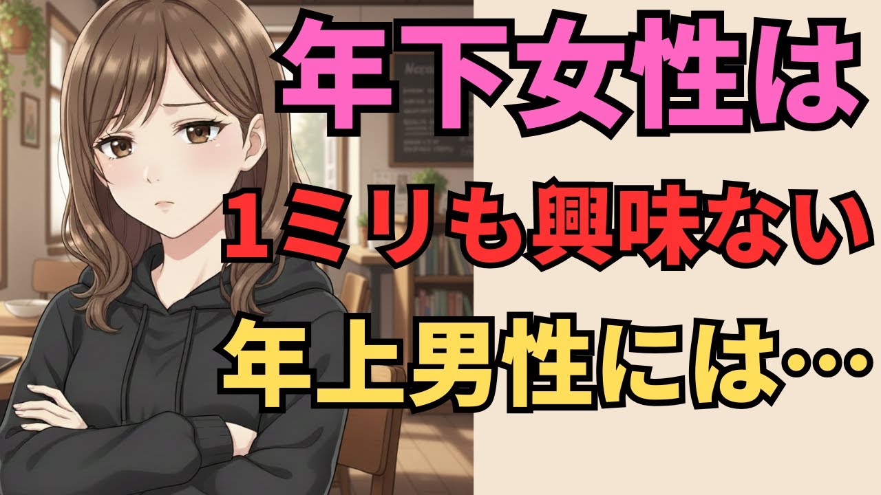 【100%当てはまるな】年下女性が興味がない年上男性にする行動7選【マナの恋愛心理学】