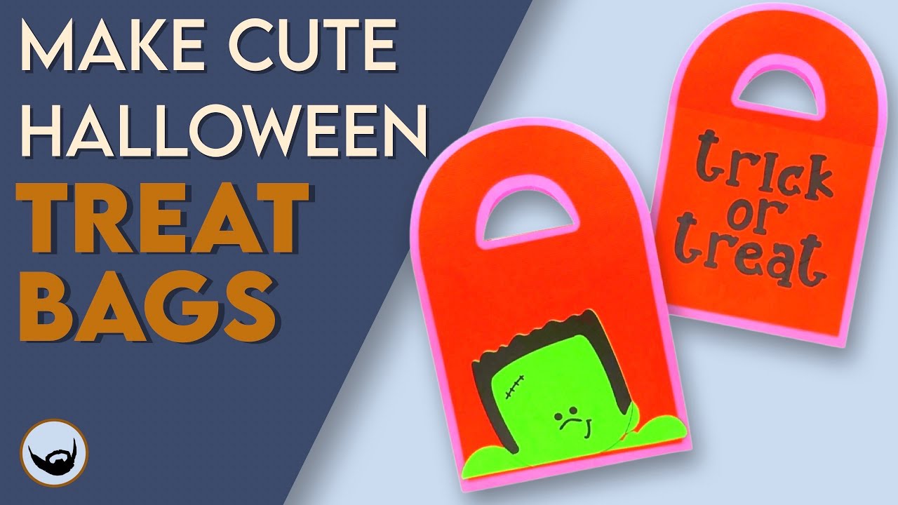 How to Make Halloween Treat Bags Cricut Halloween Decorations YouTube