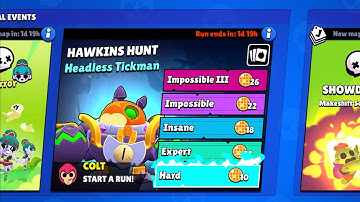 STRANGER THINGS - HAWKINS HUNT - Headless Tickman - SPECIAL EVENTS - Gameplay 2025 | #Brawlstars
