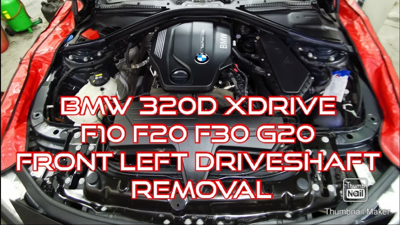 How to remove front left driveshaft on a BMW 320d xDrive F30 G20
