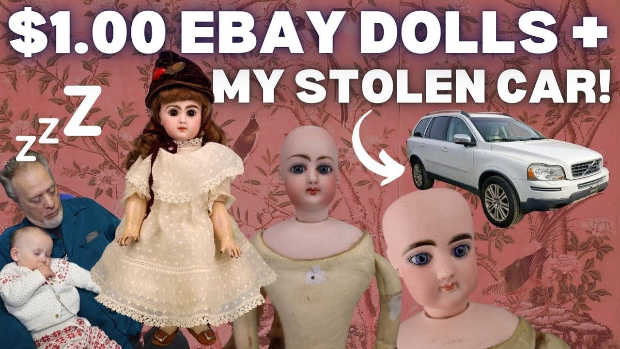 LISTING $1.00 ANTIQUE FRENCH FASHION DOLLS PLUS AN UPDATE ON MY STOLEN CAR