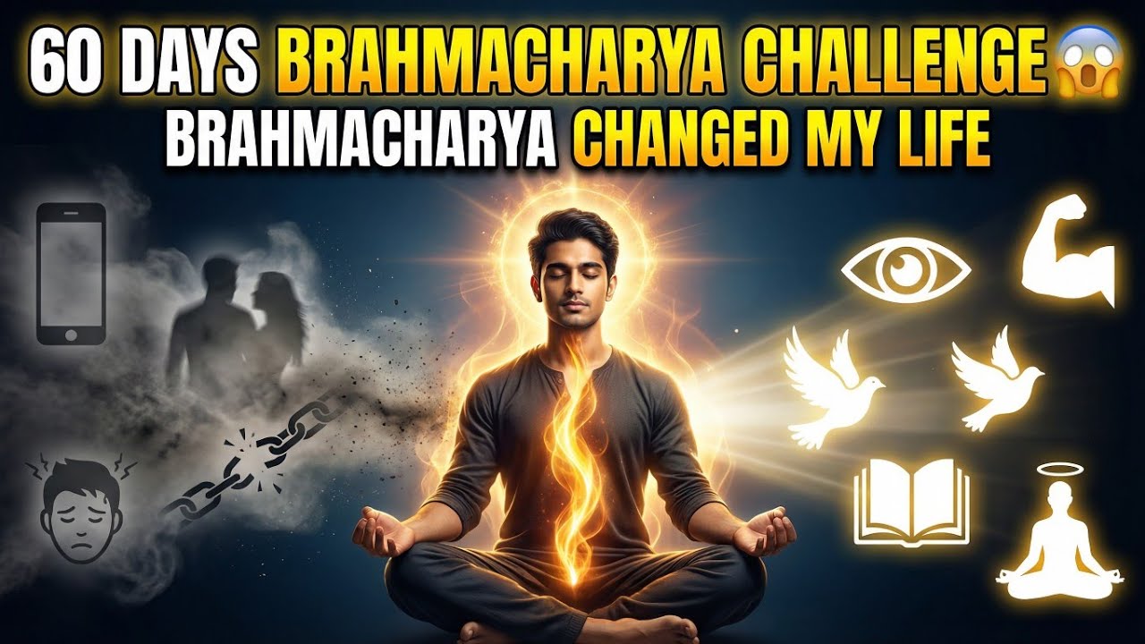 60 दिन ब्रह्मचर्य चुनौती 😱 | 60 Days Brahmacharya Challenge Changed My Mind, Energy & Life Forever